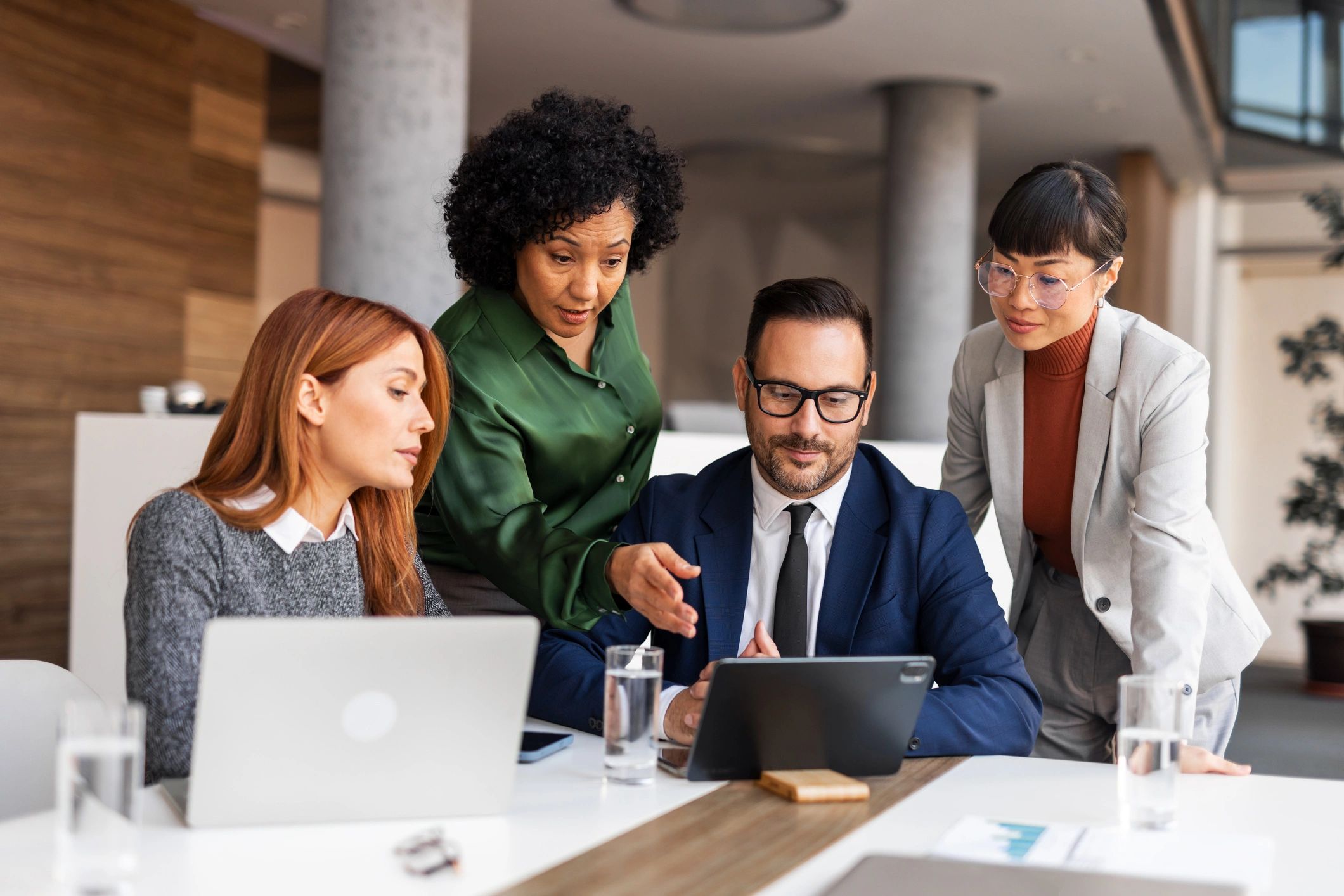 modern business team technology